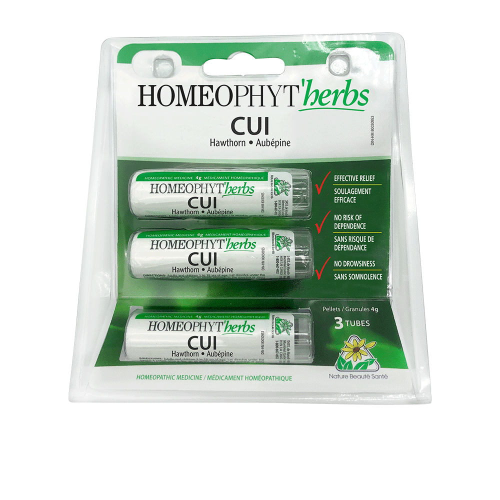 Homeocan - HOMEOPHYT HERBS LINE CUI (copper - hawthorn) 3 tubes 4 g