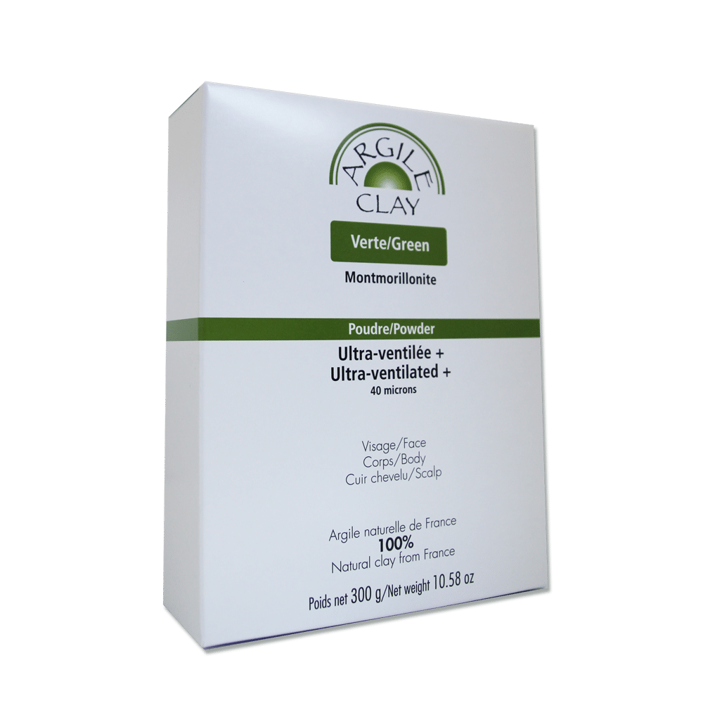ARGILE CLAY LINE GREEN MONTMORILLONITE CLAY Ultra Ventilated  - 40 microns 300 g