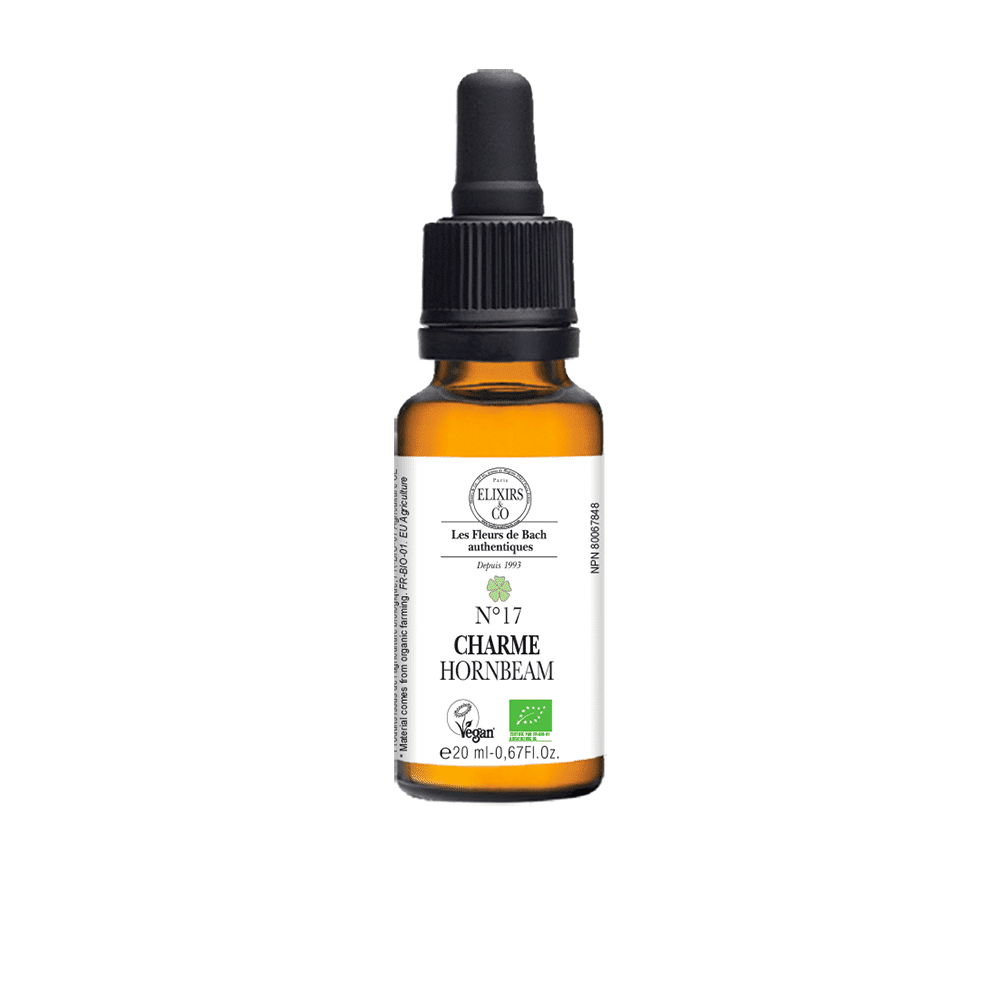 ORGANIC SINGLE BACH FLOWER ELIXIRS No17 Hornbeam BIO 20 mL