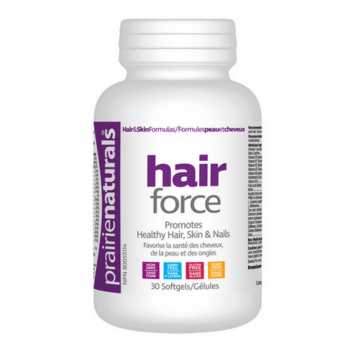 Prairie Naturals - Hair-Force Multiple Vitamins, Minerals, & Co-Factors for Healthy Hair - 30 Softgels