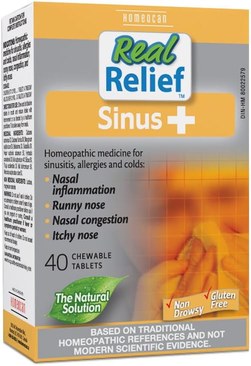 Homeocan - REAL RELIEF LINE (FOR ADULTS) TABLETS Sinus + 40 comp