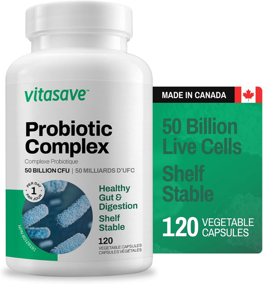 Vitasave Probiotic Complex 50 Billion - Shelf Stable Capsules