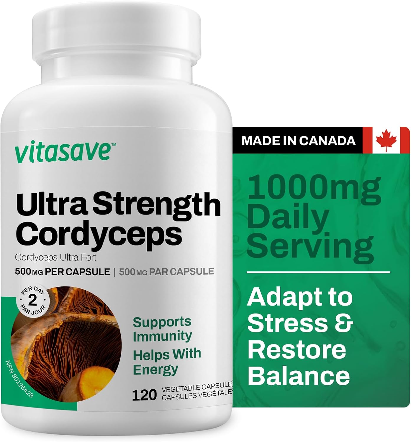 Vitasave Cordyceps Ultra Strength (120 VCaps)