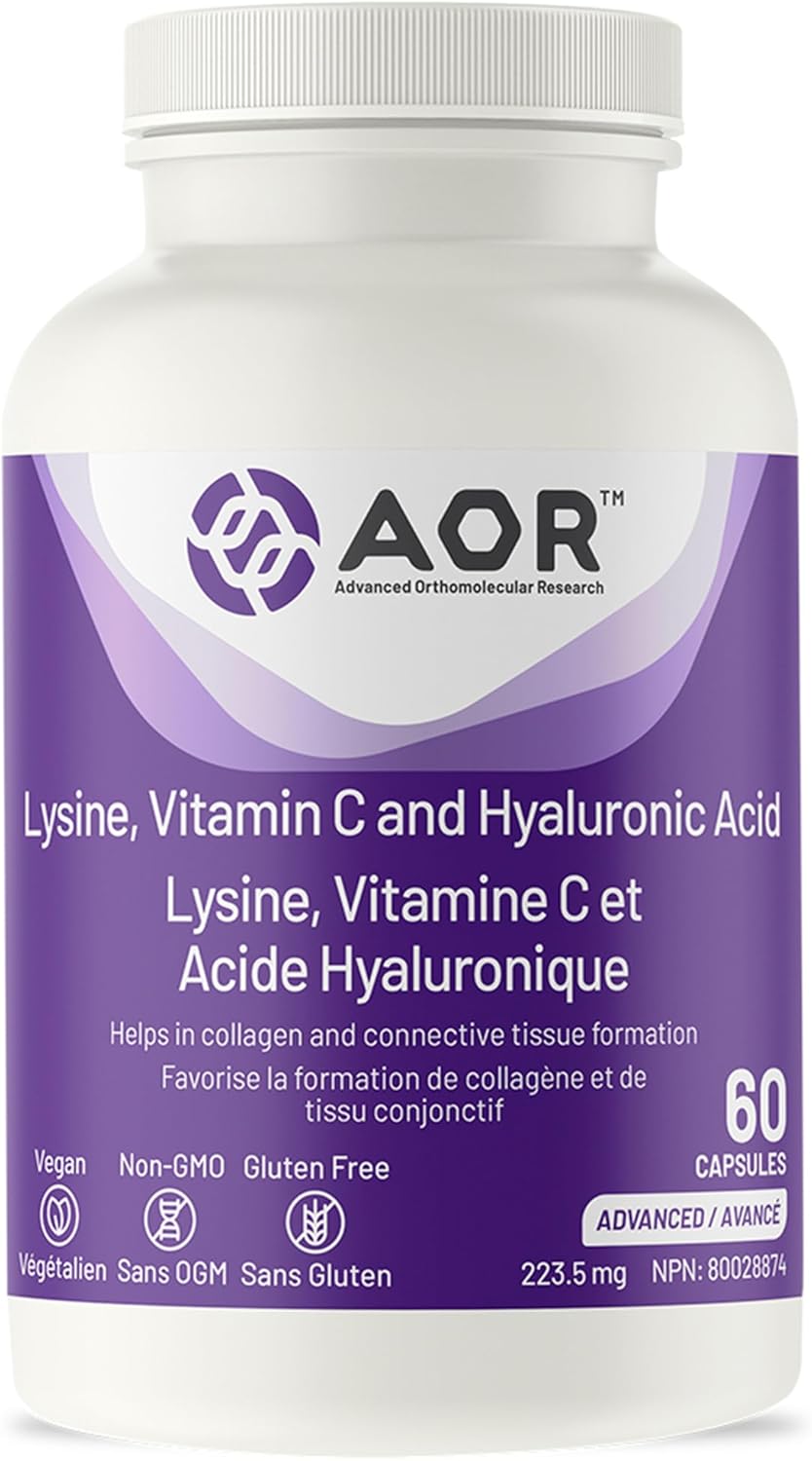 AOR - Lysine, Vitamin C and Hyaluronic Acid 60caps