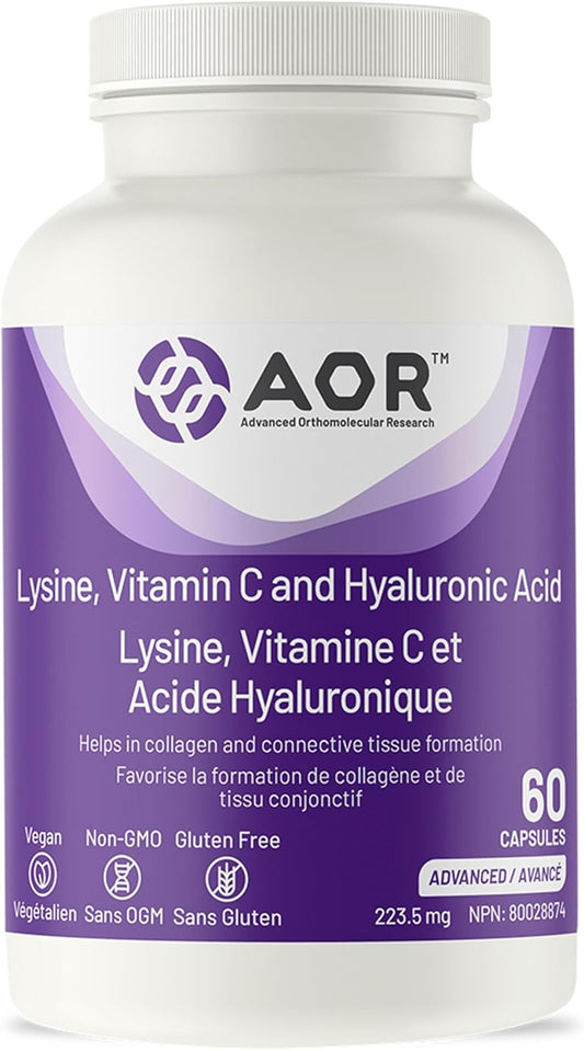 AOR - Lysine, Vitamin C and Hyaluronic Acid 60caps