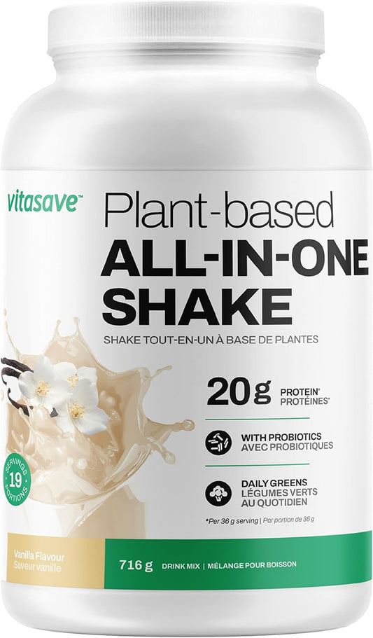 Vitasave Plant-Based All-In-One Shake - Vanilla (716 g)