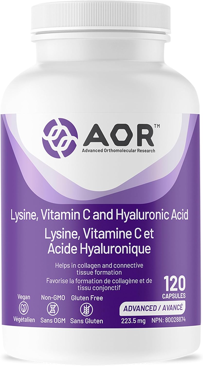 AOR - Lysine, Vitamin C and Hyaluronic Acid 120caps