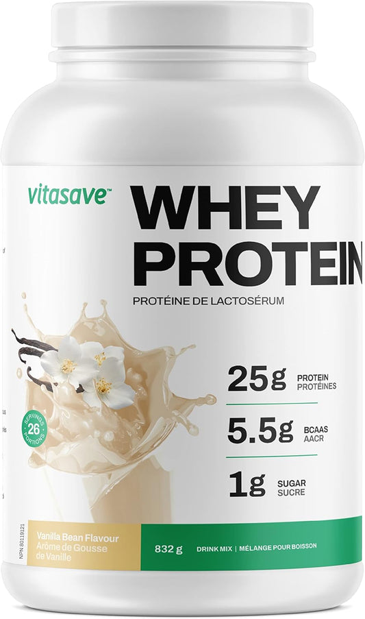 Vitasave Grass Fed Whey Protein - Vanilla Bean (832 g)