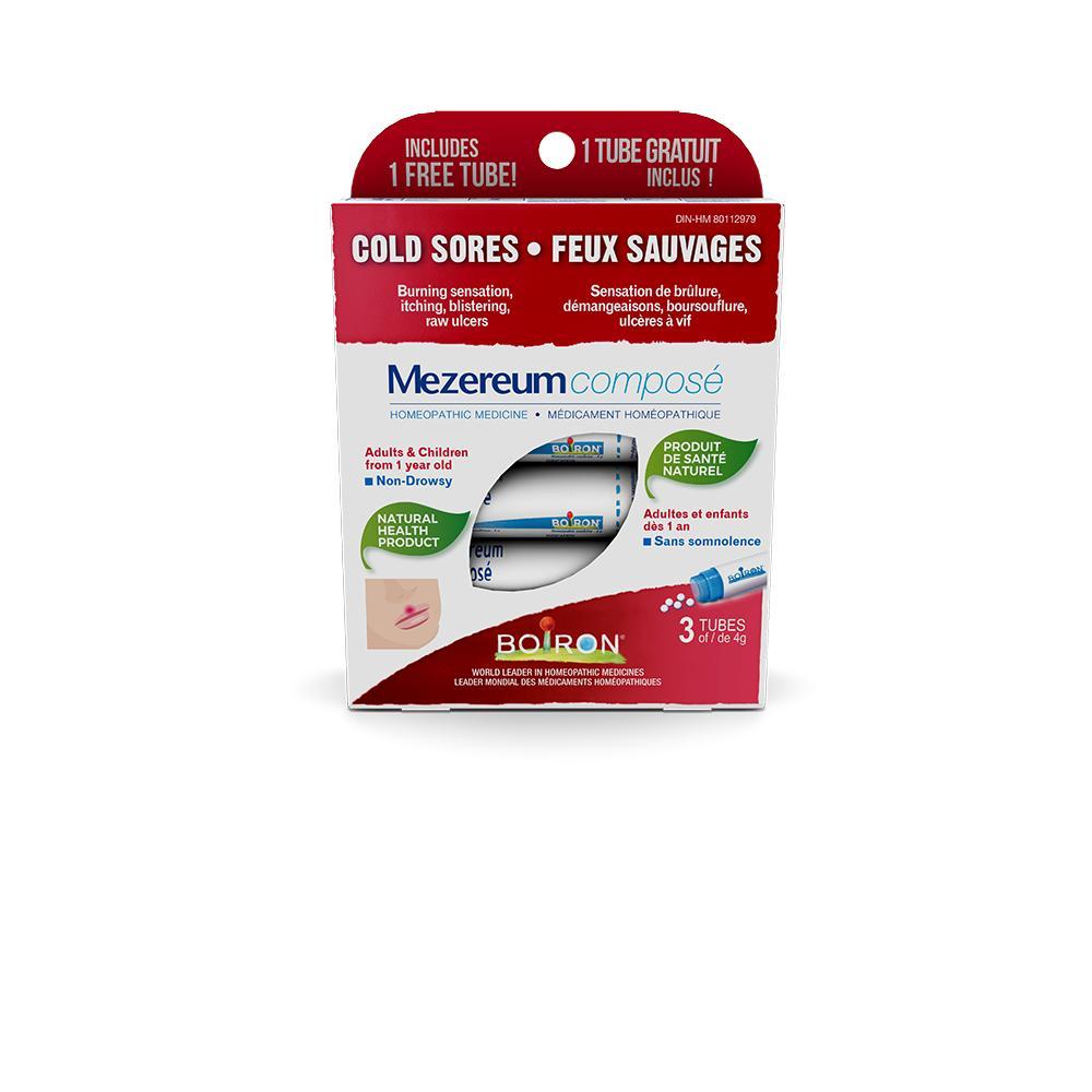 Boiron - Mezereum compos - 3 Tubes of pellets