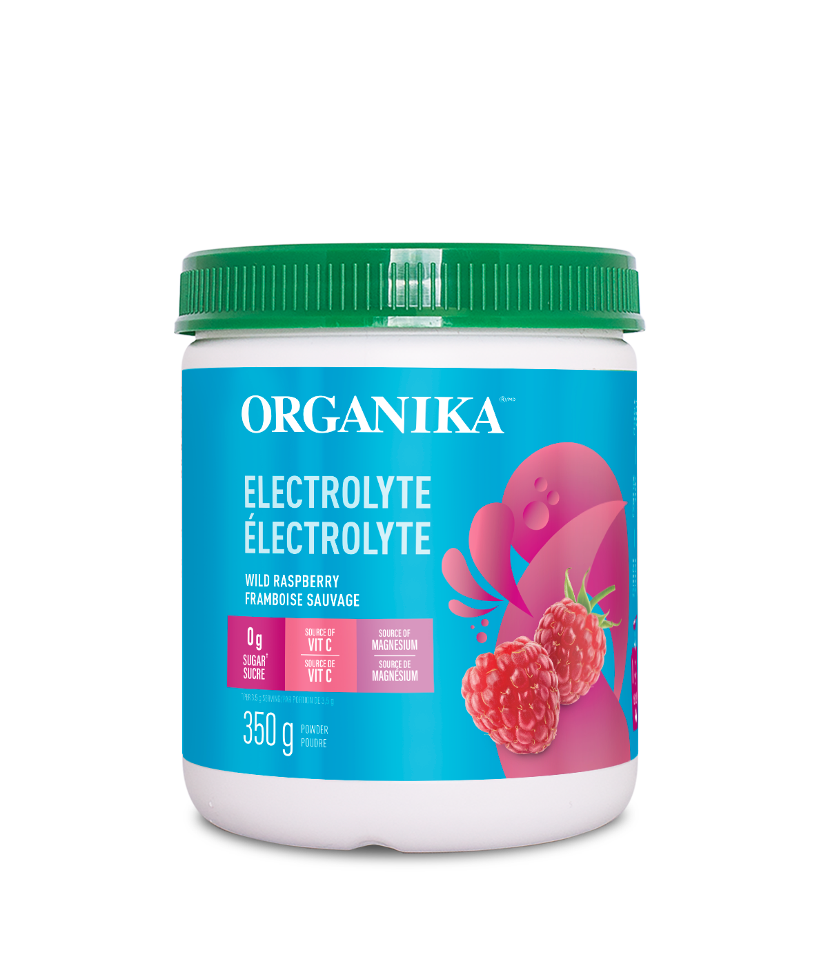 Organika - ELECTROLYTES WILD RASPBERRY 350G