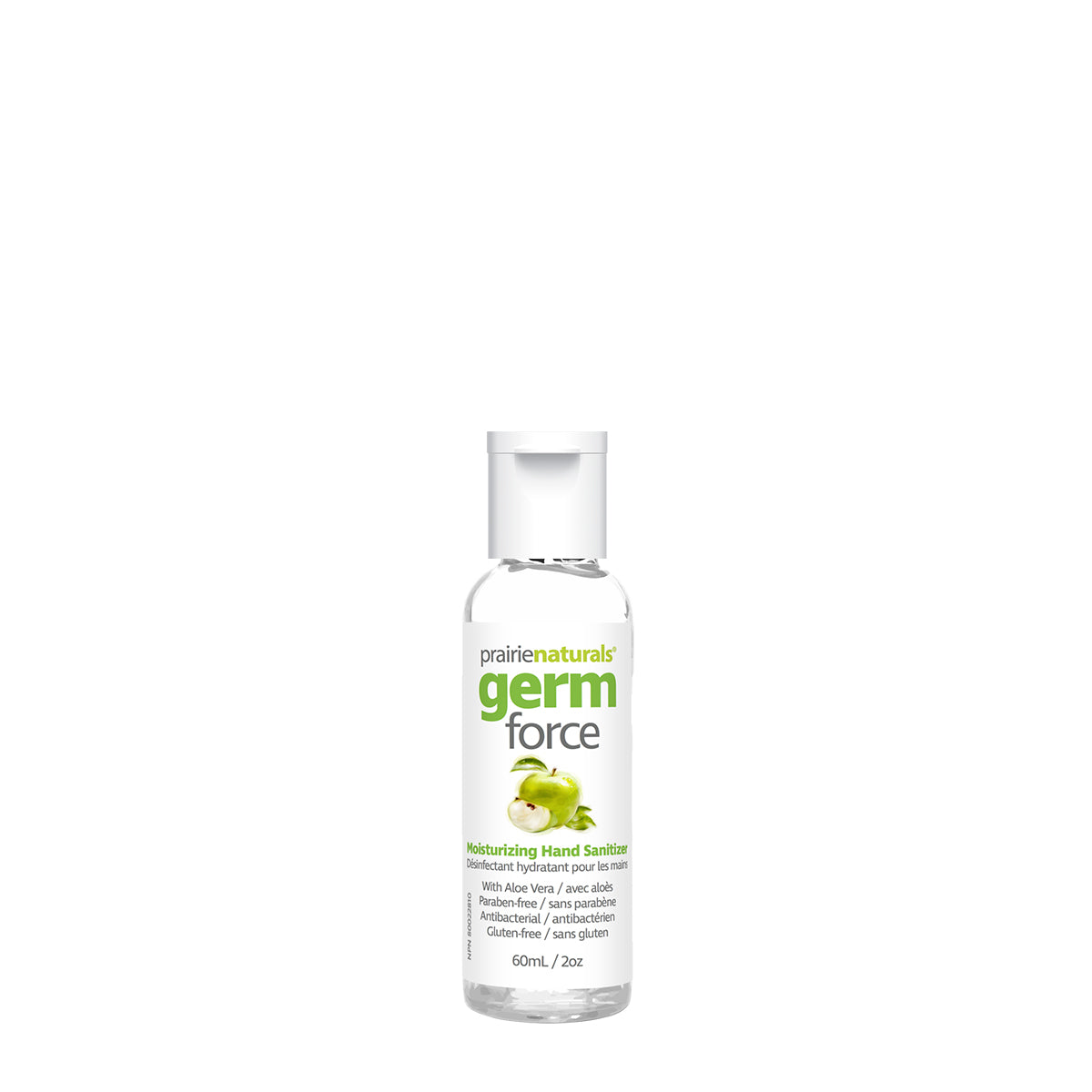 Prairie Naturals - Germ-Force Moisturizing Paraben-Free Hand Sanitizer - Green Apple - 60mL x 6
