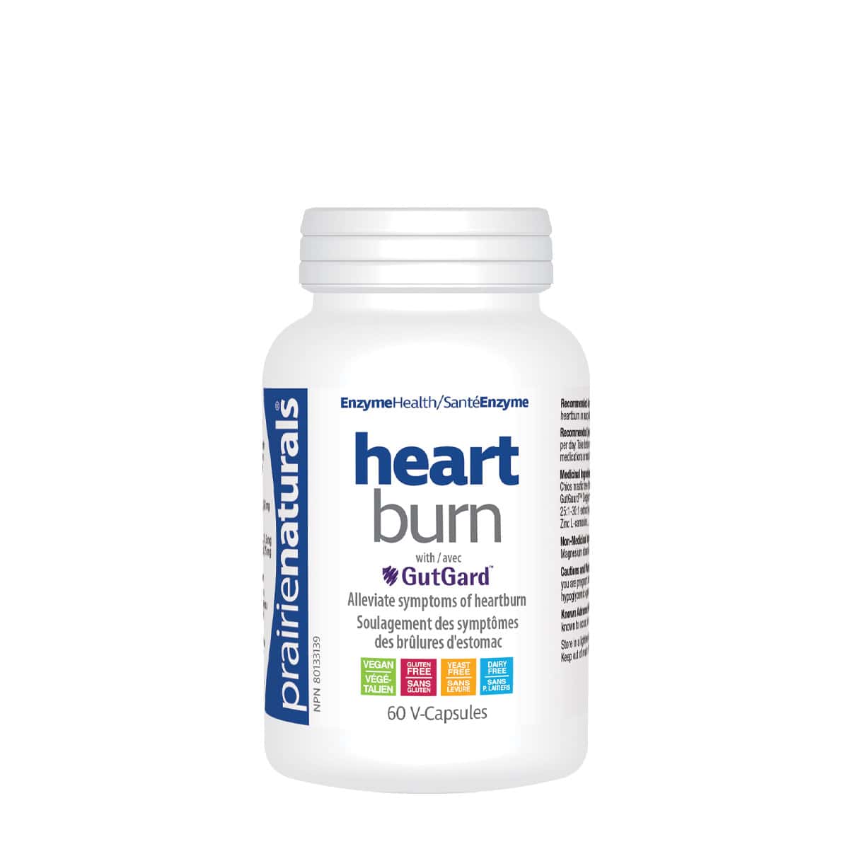 Prairie Naturals - Heart Burn with Gut Guard - 60 Capsules