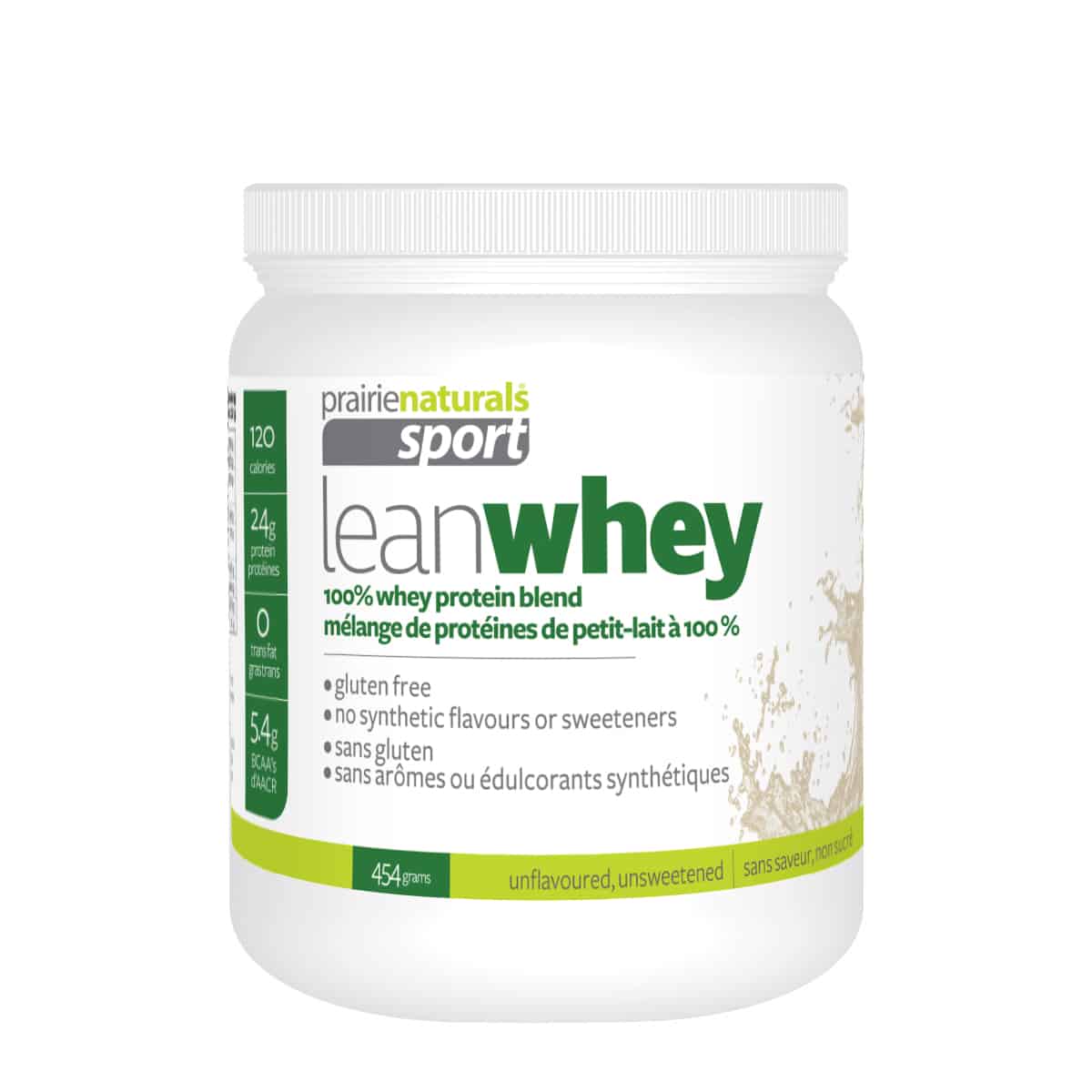 Prairie Naturals - Lean Whey Protein Concentrate Blend - Unflavoured & Unsweetened - 454g