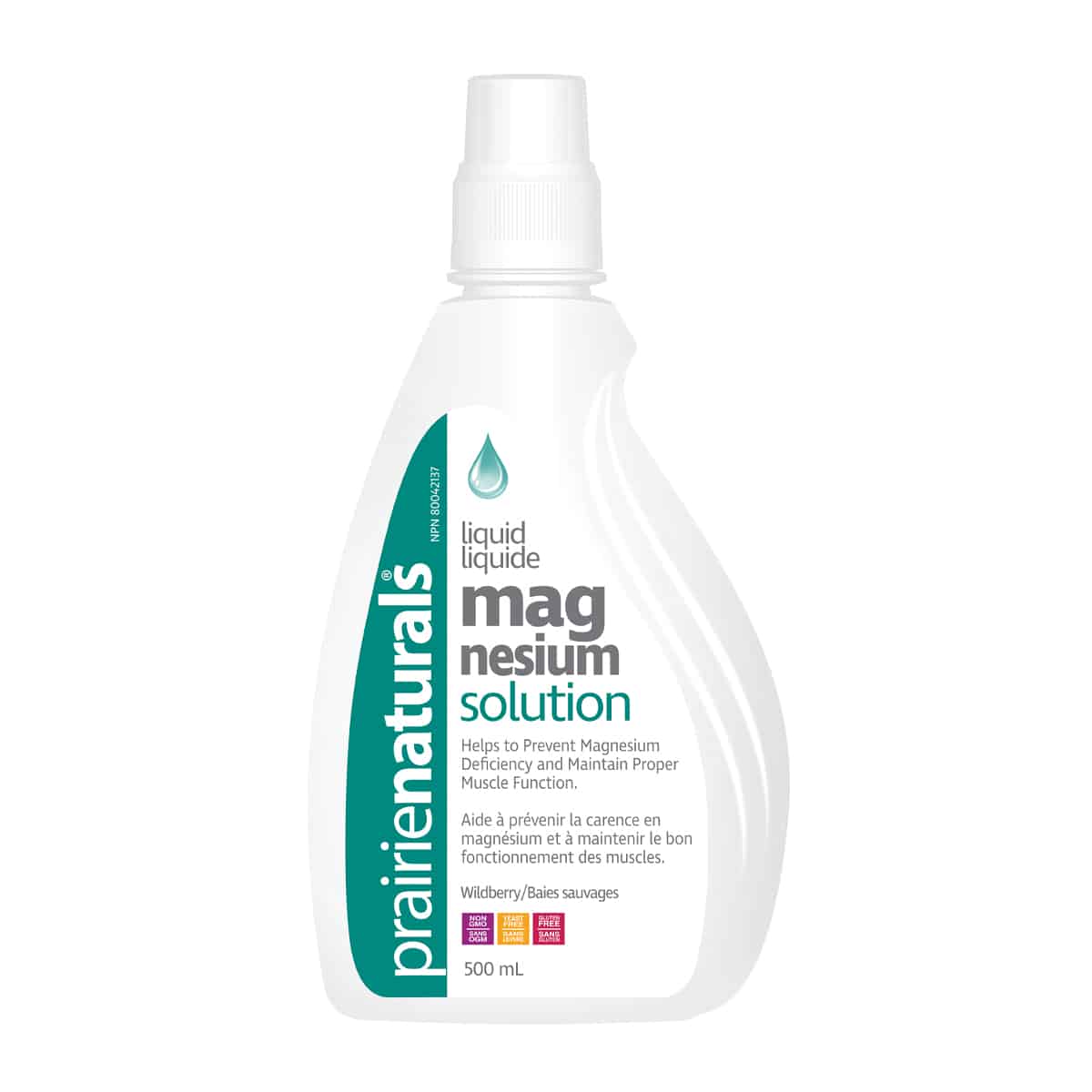 Prairie Naturals - Liquid Ionic Magnesium Solution Magnesium & Malic Acid - 500mL