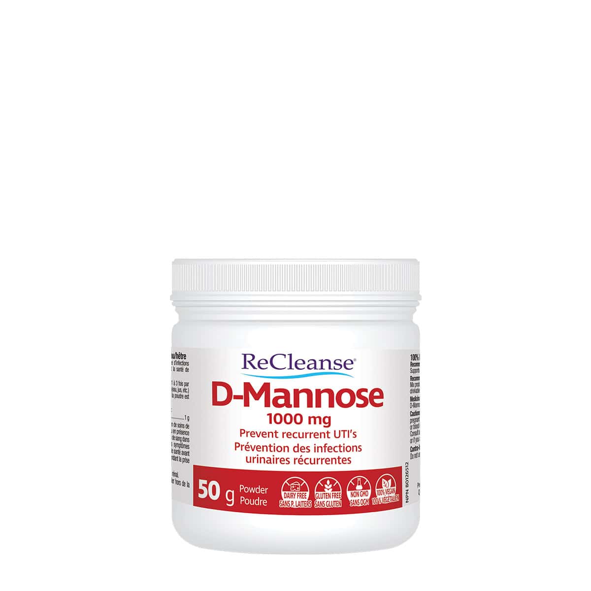 Prairie Naturals - D. Mannose Powder Birch & Beechwood - 50g