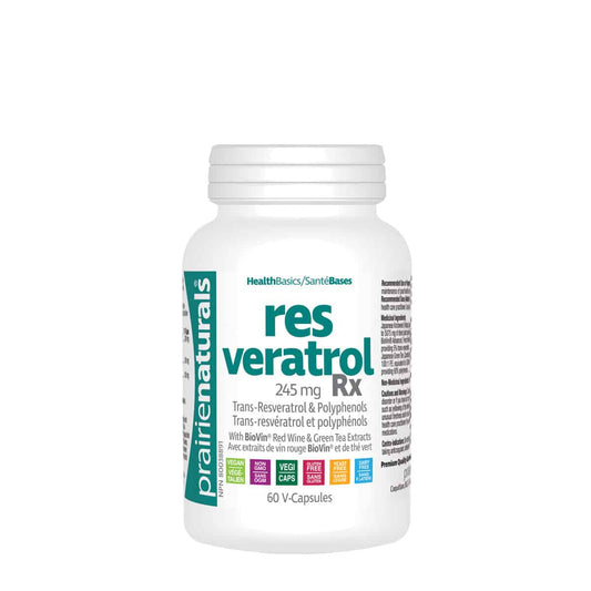 Prairie Naturals - Resveratrol Rx 265mg of Transresveratrol & Polyphenols - 60 V-Caps