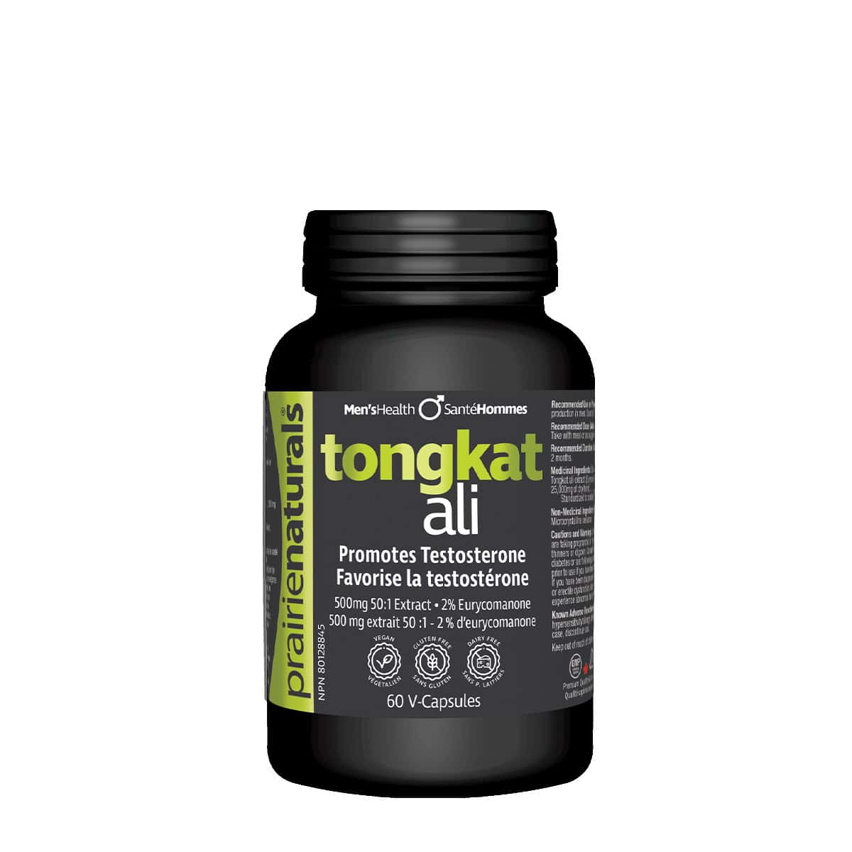 Prairie Naturals - Tongkat Ali 500mg 50:1 - 60 V-Caps