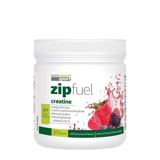 Prairie Naturals - Zip Fuel pH-Balanced Creatine Energy Drink - Wild Berry Burst - 300g