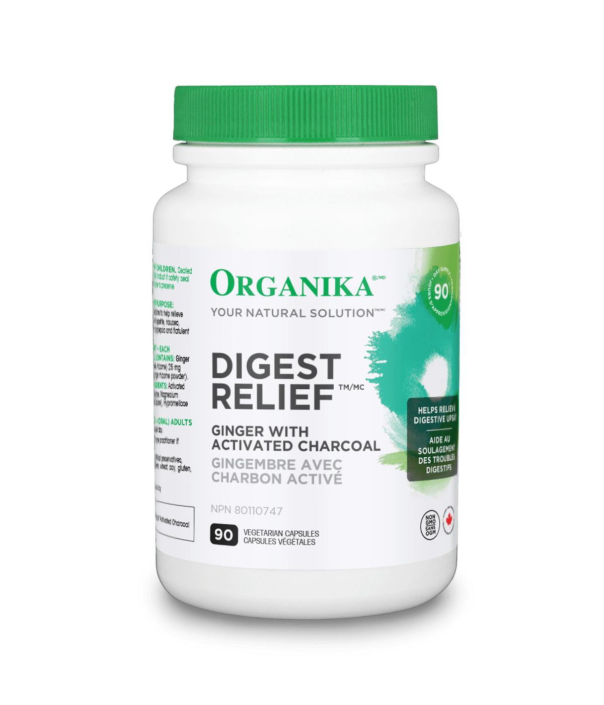 Organika - DIGEST RELIEF ACTIVATED CHARCOAL 90VCAP
