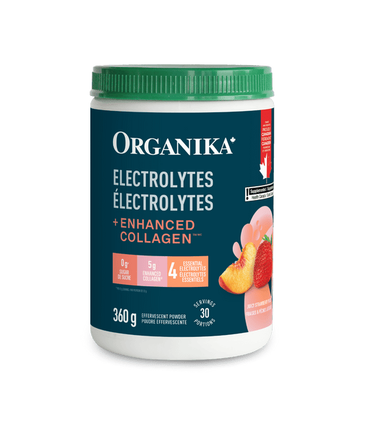 Organika - ELECTROLYTES COLLAGEN STRAWBERRY PEACH 360G