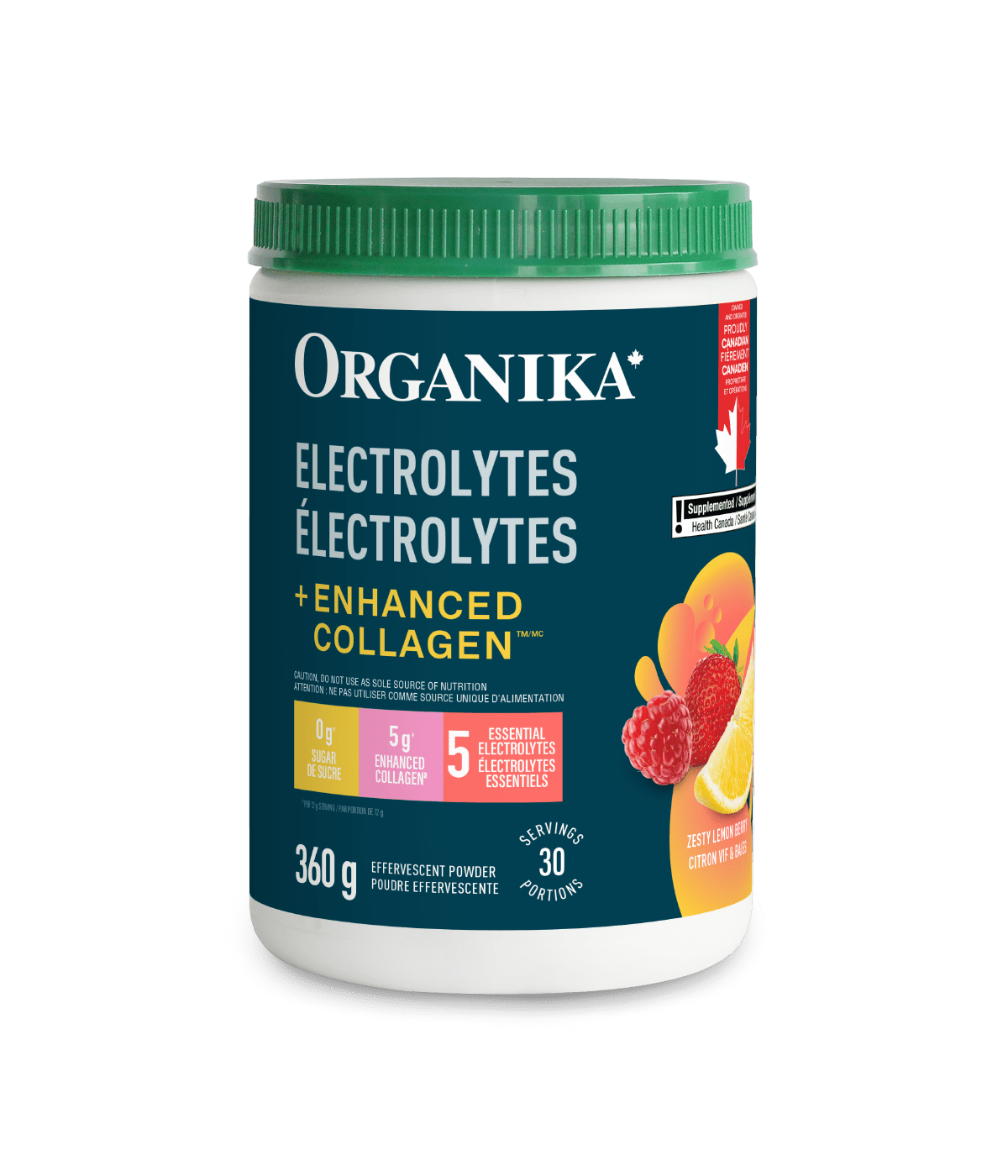 Organika - ELECTROLYTES COLLAGEN LEMONBERRY 360G