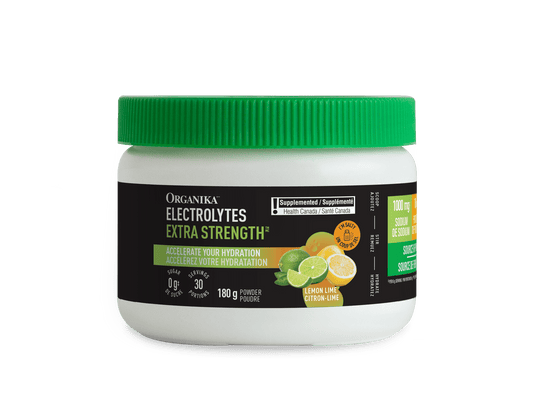 Organika - ELECTROLYTES EXTRA-STRENGTH LEMON LIME 180G