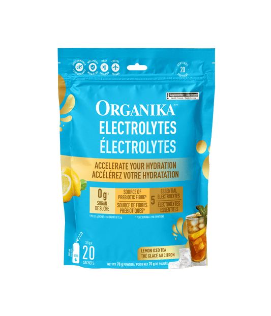 Organika - ELECTROLYTES LEMON ICED TEA POUCH 20s