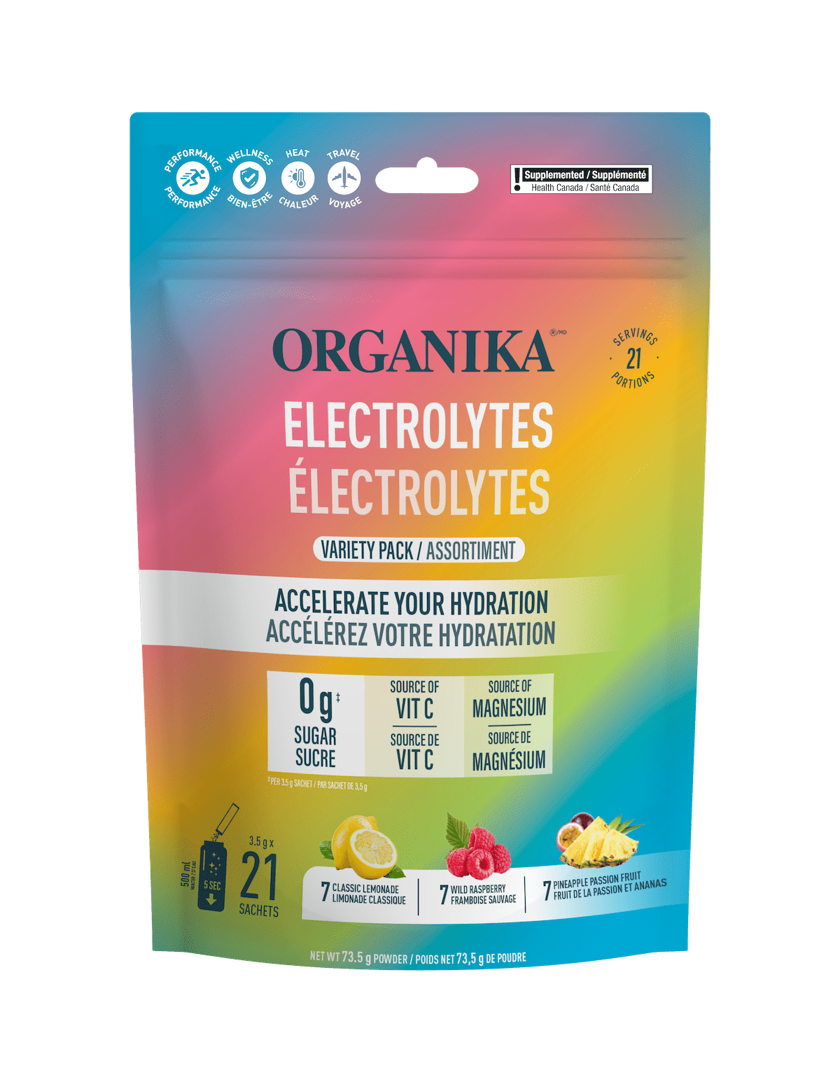 Organika - ELECTROLYTES VARIETY PACK 3.5G 21BAG