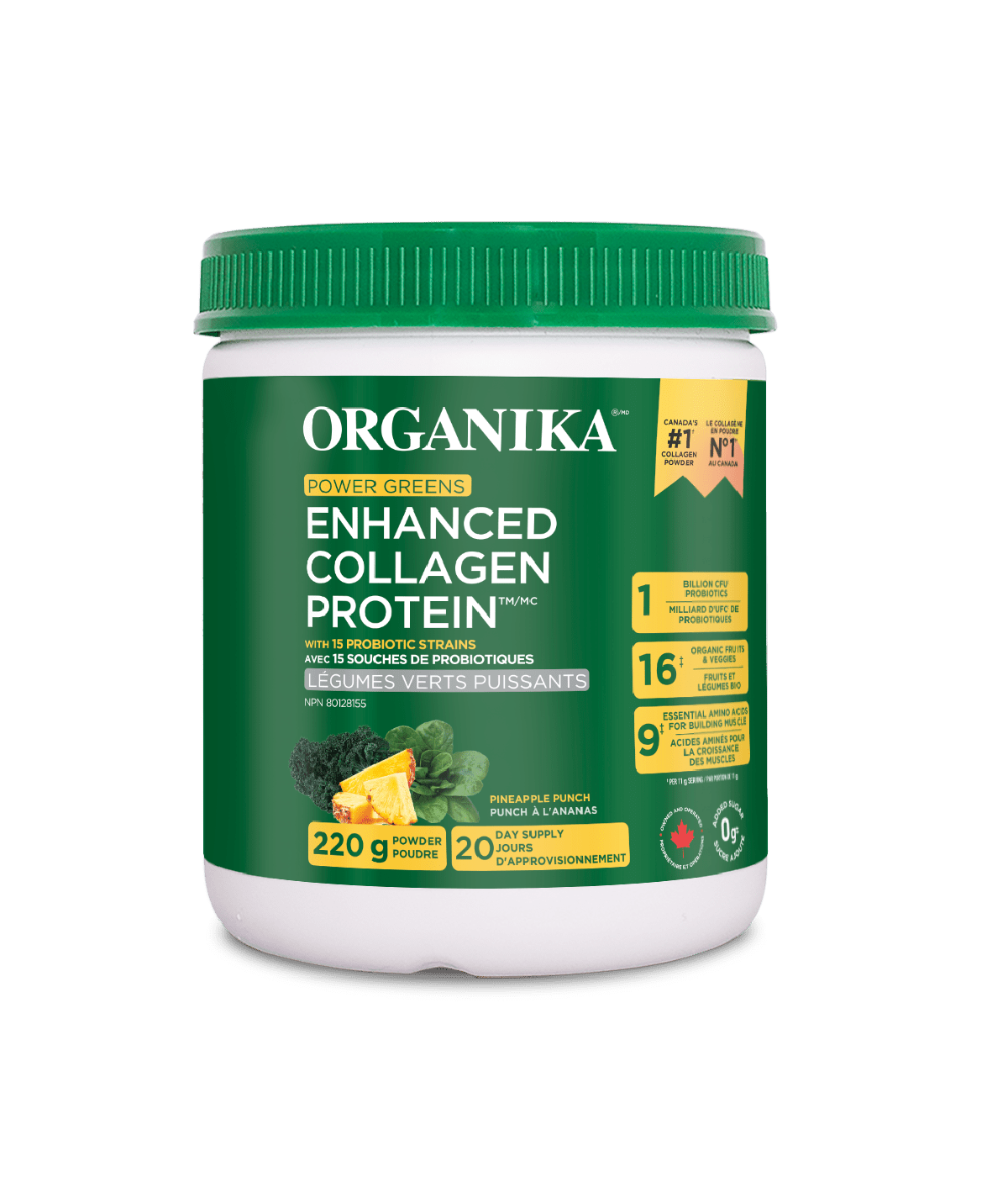 Organika - ENHANCED COLLAGEN POWER GREENS 220G