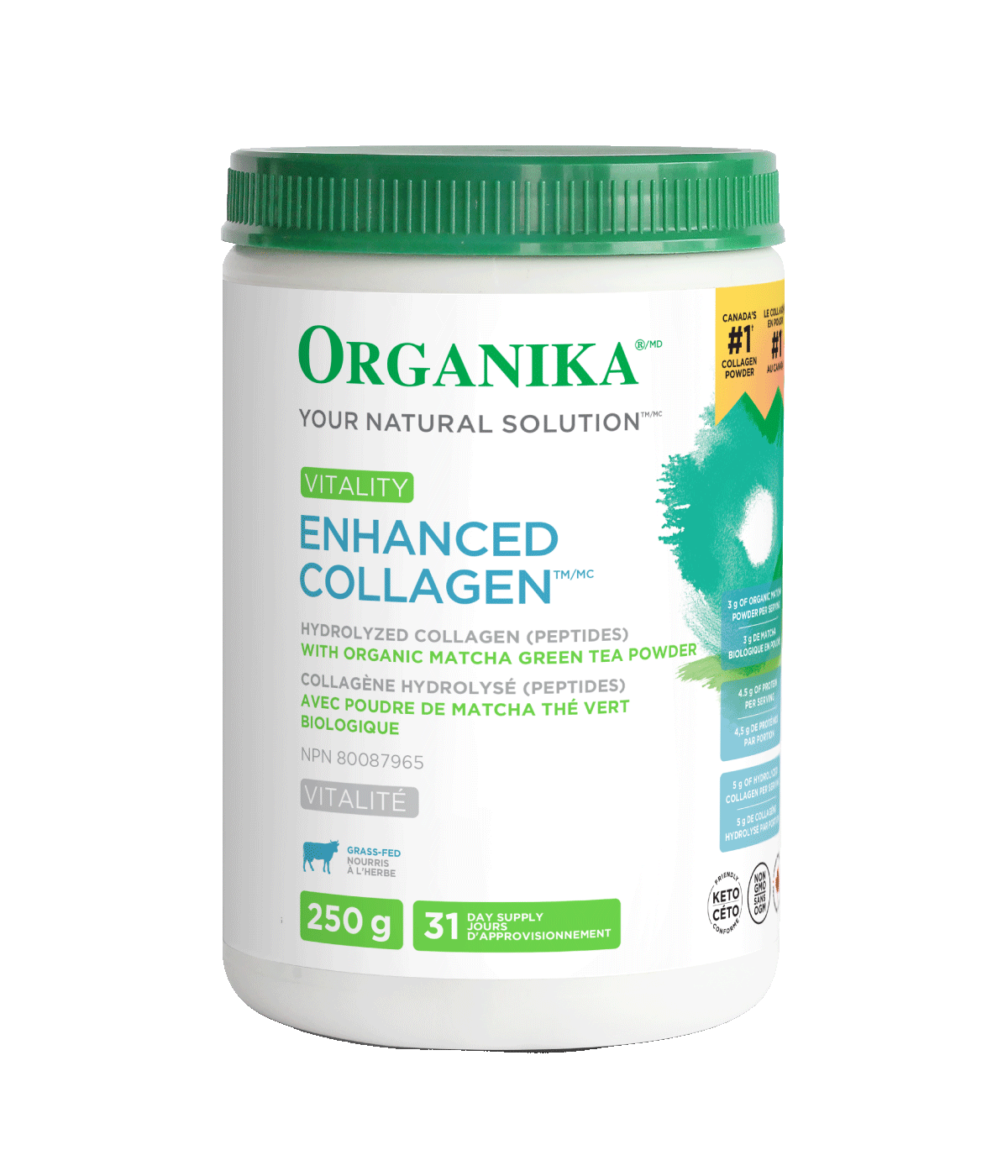 Organika - ENHANCED COLLAGEN MATCHA 250G