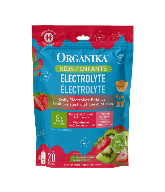 Organika - ELECTROLYTE STICK PACK KIDS STRAWBERRY KIWI 20 BAG