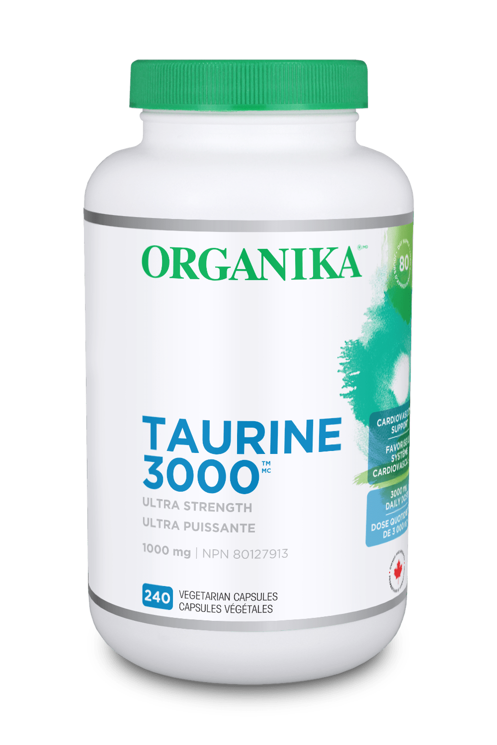 Organika - TAURINE-3000 ULTRA STRENGTH 240VCAP