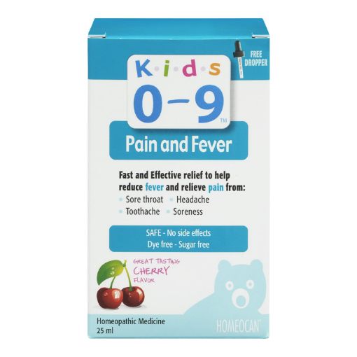 Homeocan - KIDS 0-9 LINE ORAL SOLUTIONS Pain & Fever 25 mL