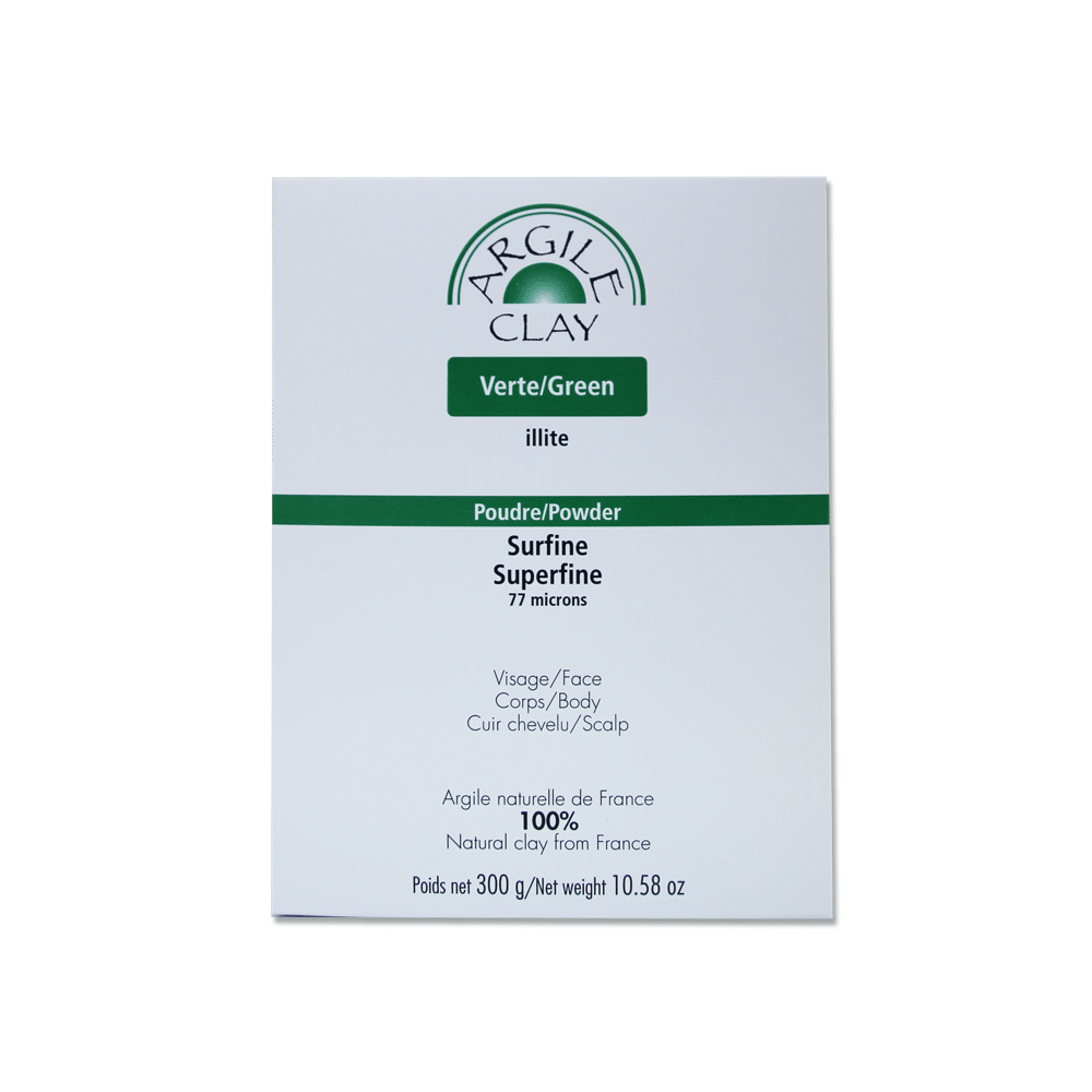 ARGILE CLAY LINE GREEN ILLITE CLAY Super fine  - 77 microns 300 g