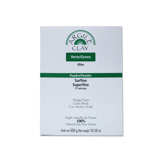 ARGILE CLAY LINE GREEN ILLITE CLAY Super fine  - 77 microns 300 g