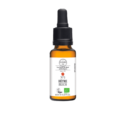 ORGANIC SINGLE BACH FLOWER ELIXIRS No3 Beech BIO 20 mL