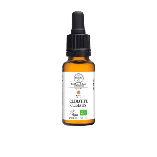 ORGANIC SINGLE BACH FLOWER ELIXIRS No9 Clematis BIO 20 mL
