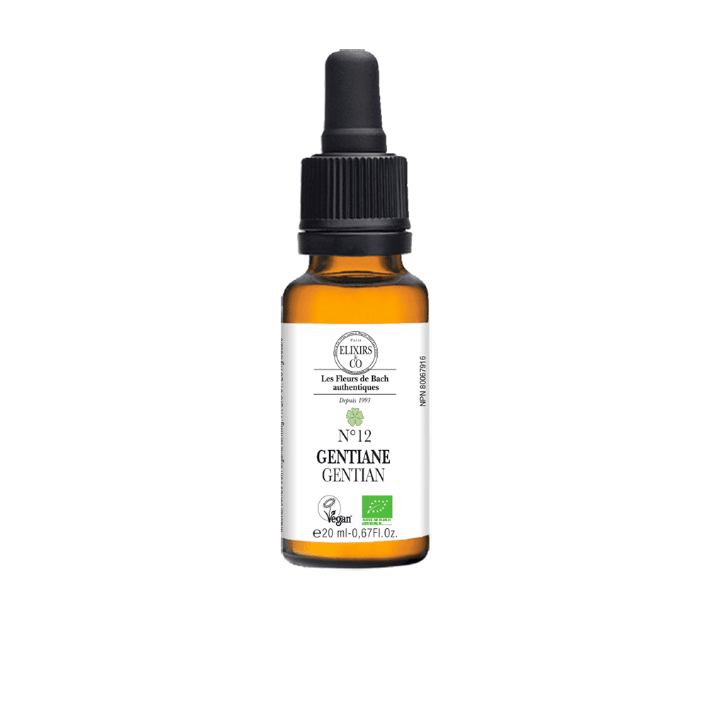 ORGANIC SINGLE BACH FLOWER ELIXIRS No12 Gentian BIO 20 mL