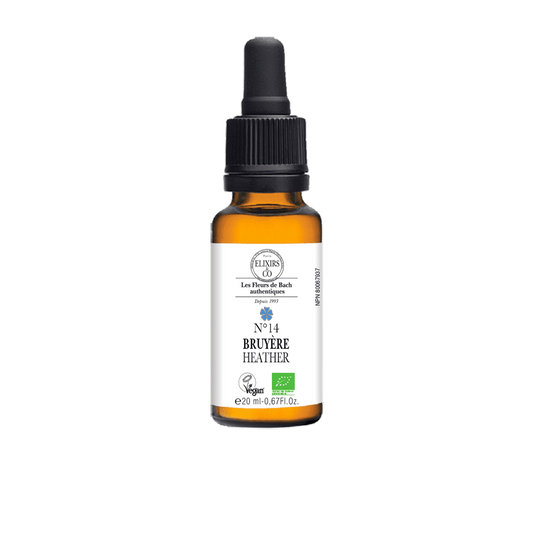 ORGANIC SINGLE BACH FLOWER ELIXIRS No14 Heather BIO 20 mL