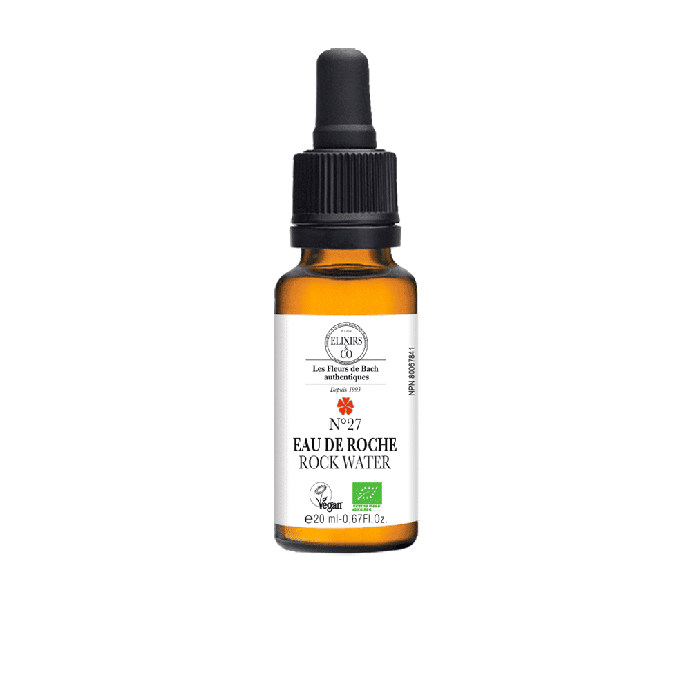 ORGANIC SINGLE BACH FLOWER ELIXIRS No27 Rock Water BIO 20 mL