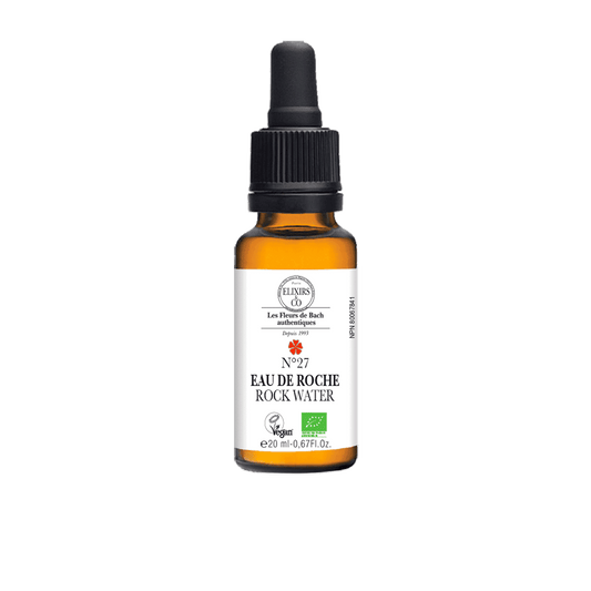 ORGANIC SINGLE BACH FLOWER ELIXIRS No27 Rock Water BIO 20 mL