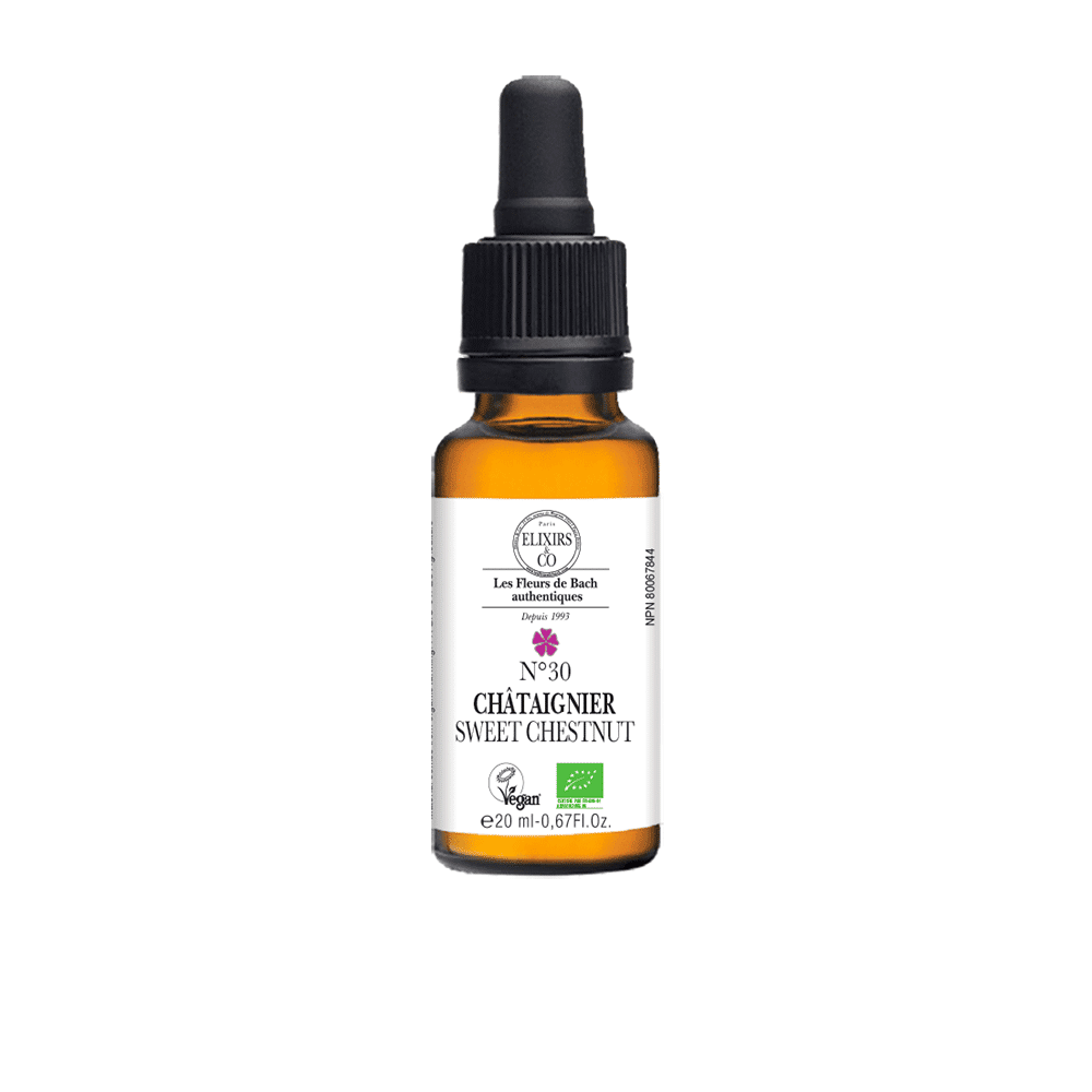 ORGANIC SINGLE BACH FLOWER ELIXIRS No30  Sweet Chestnut BIO 20 mL