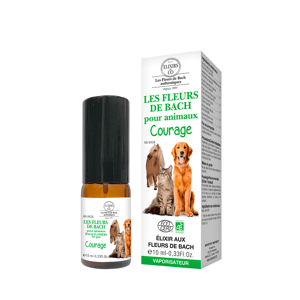 ORGANIC BACH FLOWERS ELIXIRS FOR PETS Organic Courage 10 mL