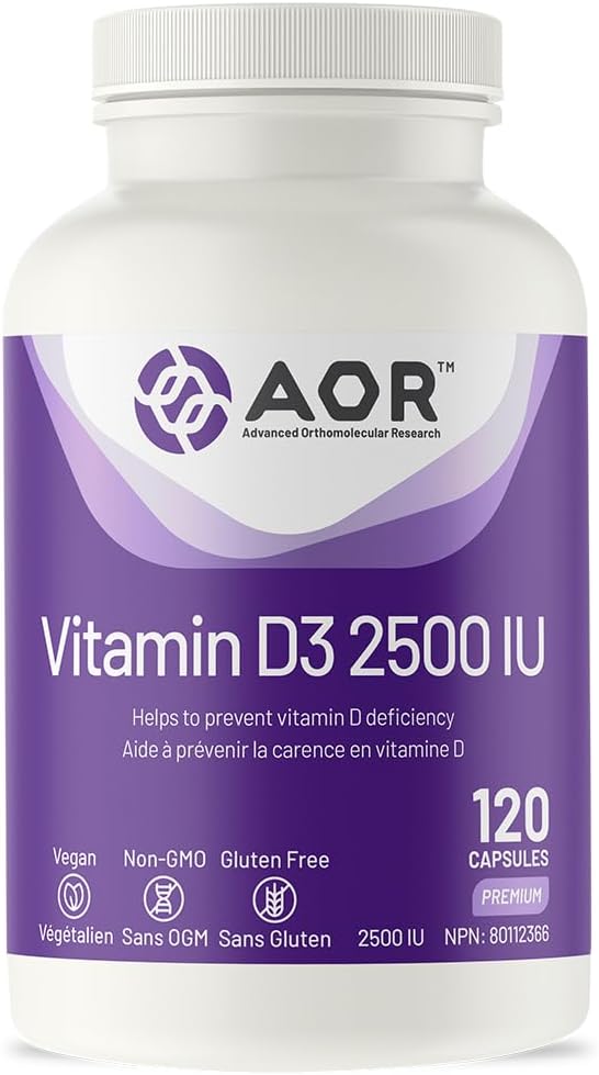 AOR - Vitamin D3 2500IU 120 caps
