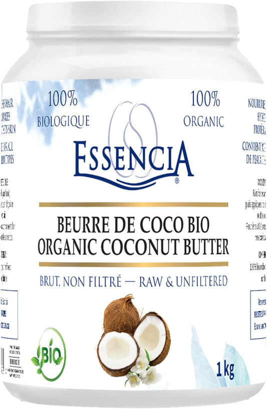 Essencia - ORGANIC VEGETABLE BUTTERS & NEUTRAL CREAM BASE Organic Raw Coconut Butter 1 kg