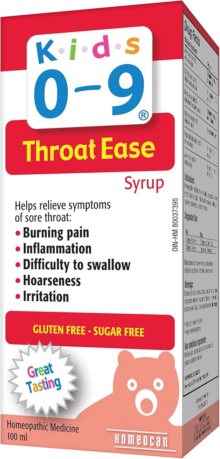 Homeocan - SYRUPS Cough & Cold Throat Ease 100 mL