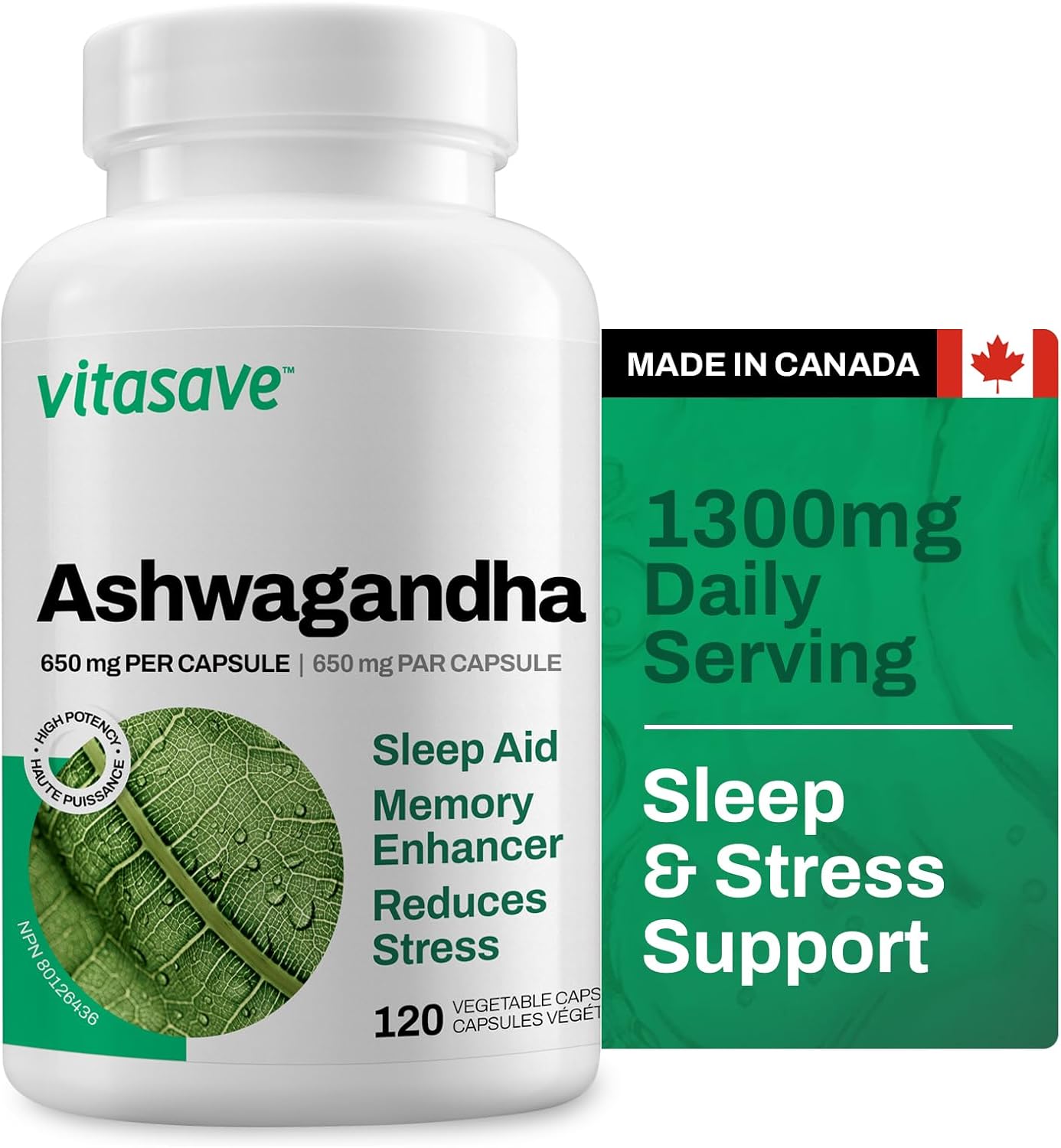 Vitasave Ashwagandha (120 VCaps)