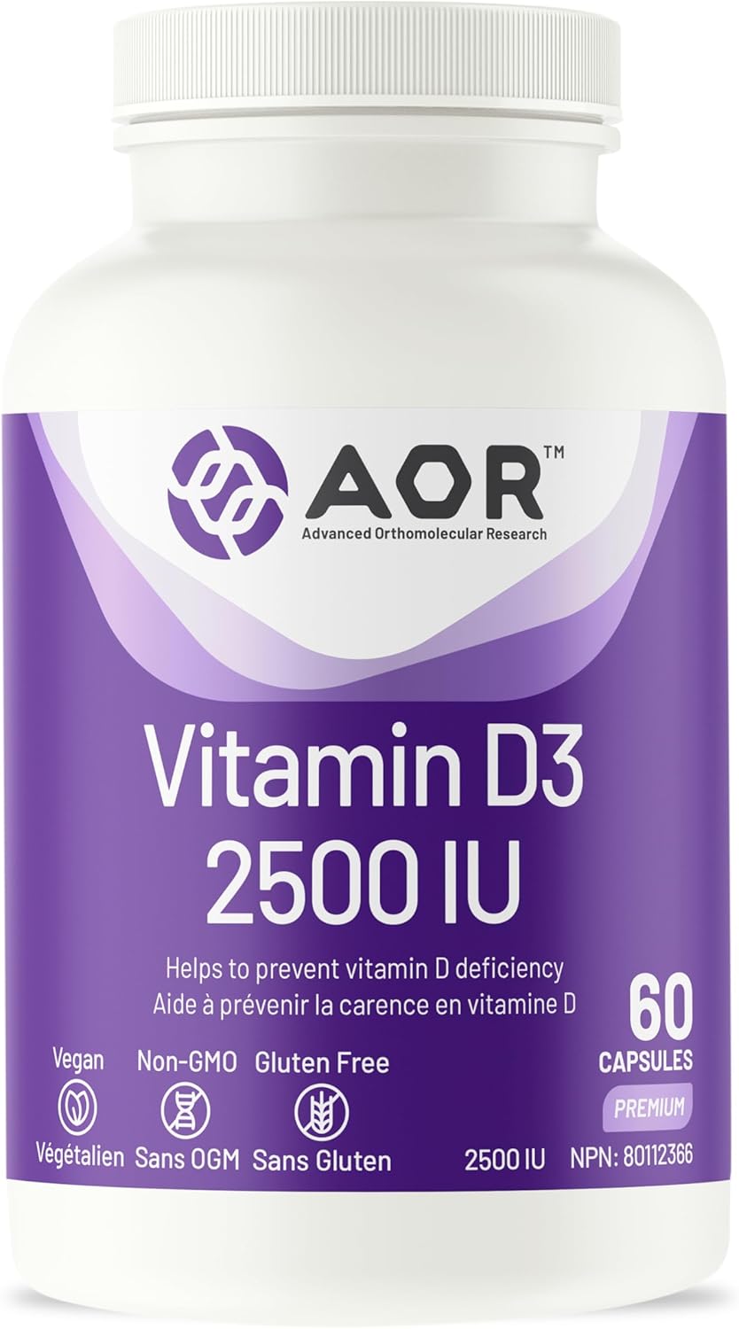 AOR - Vitamin D3 2500IU 60caps