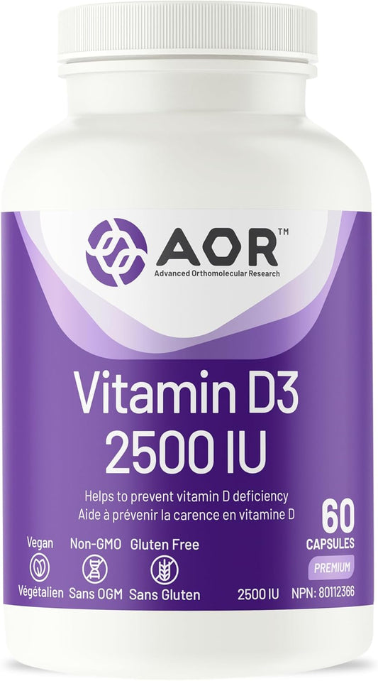 AOR - Vitamin D3 2500IU 60caps