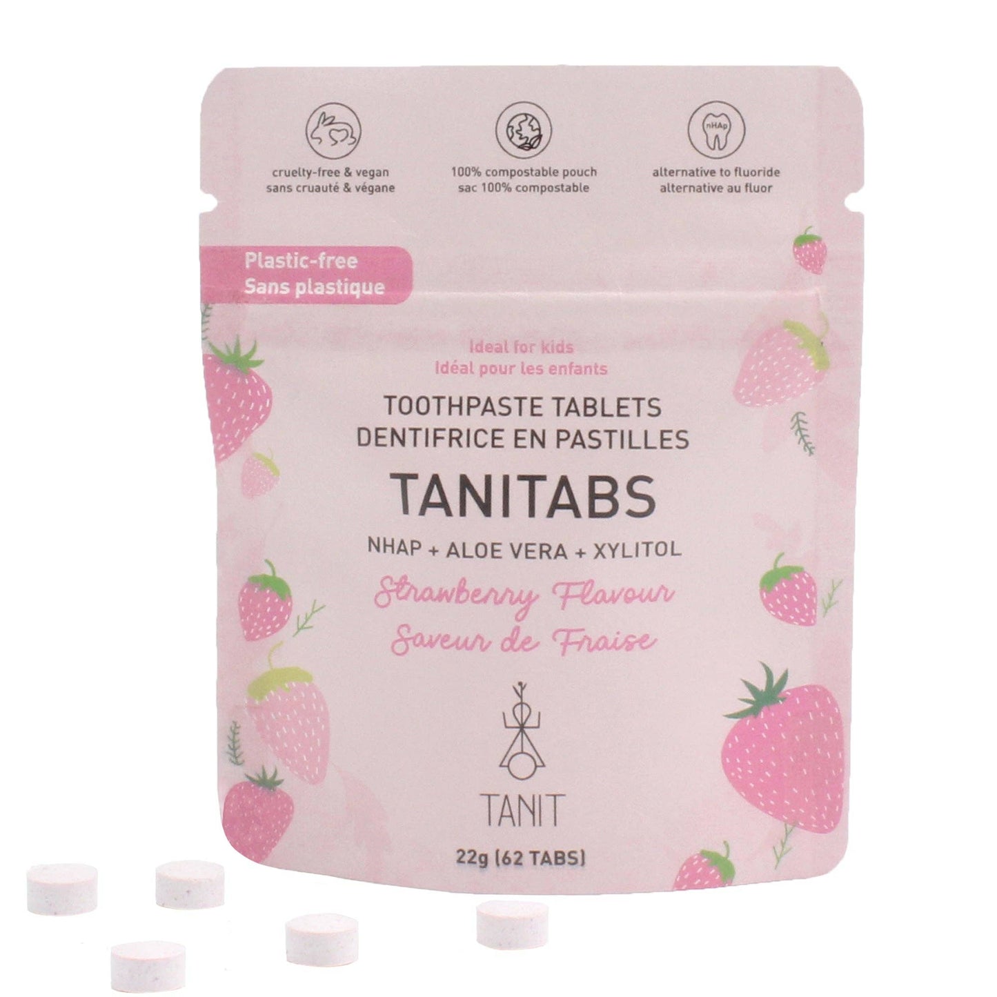 Tanitabs Eco-Refill Packs – Small (62 tabs) Compostable Pouch